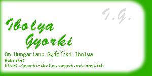 ibolya gyorki business card